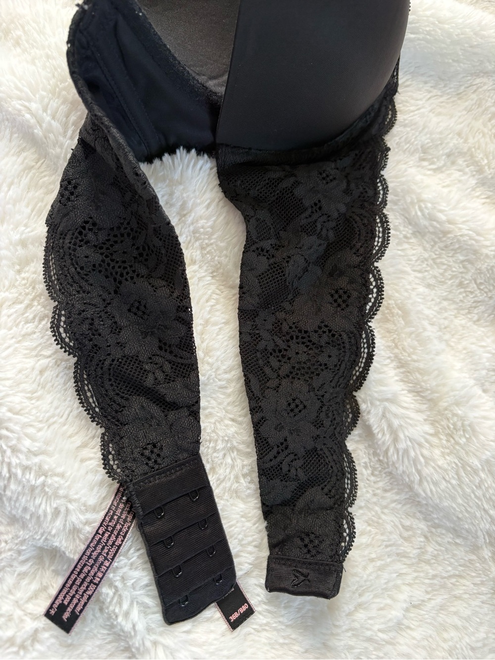 Victoria’s Secret Black Lace Strapless Multi-Way Push-Up Bra 36B - Picture 10 of 10